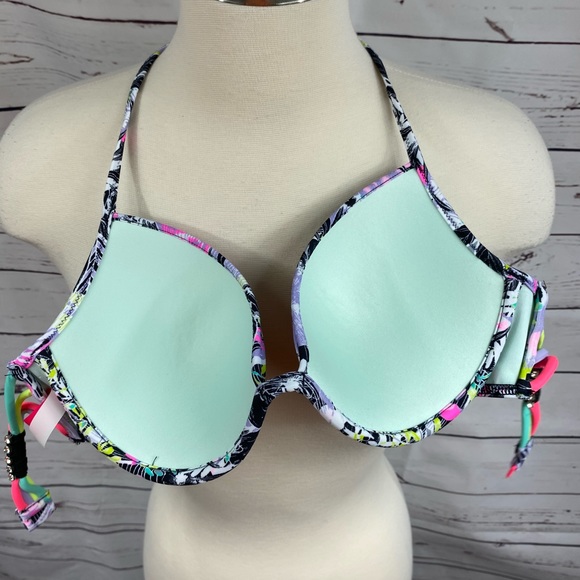 34C VS Floral Strapy Bikini Top - Picture 10 of 12